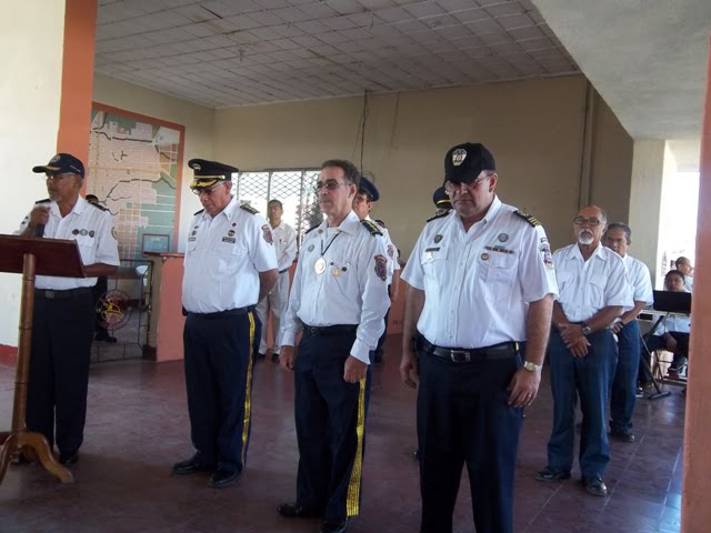 Plana mayor de los bomberos de Granada